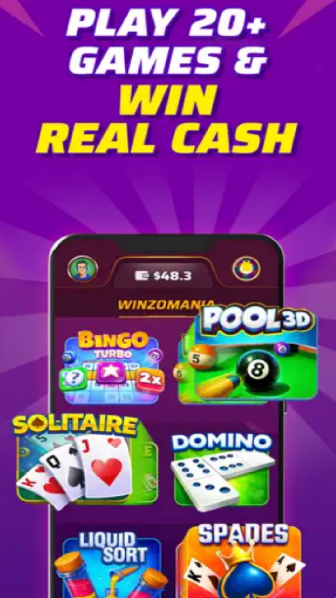WinZo: Play 20+ Games Win Cash